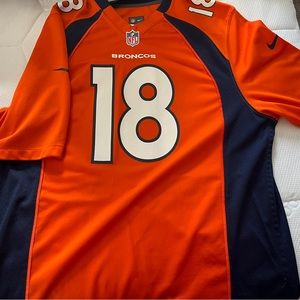 Nike On Field Denver Broncos Peyton Manning #18 Jersey Large (L)